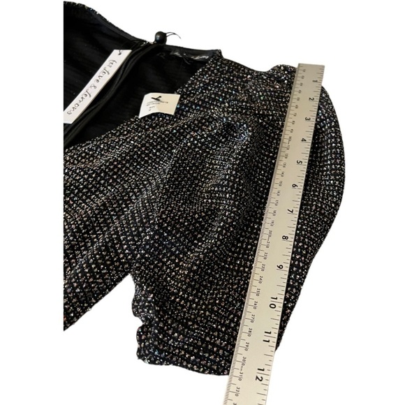 NWT For Love and Lemons Metallic Glitter Dress M - Picture 13 of 13